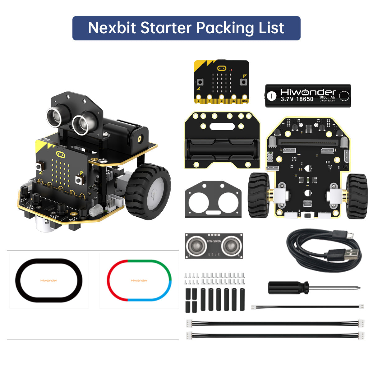 AI Vision Robot Nexbit, micro:bit Programming Educational Robot, Support WonderCam Smart Vision Module AI Vision Robot Nexbit, micro:bit Programming Educational Robot, Support WonderCam Smart Vision Module